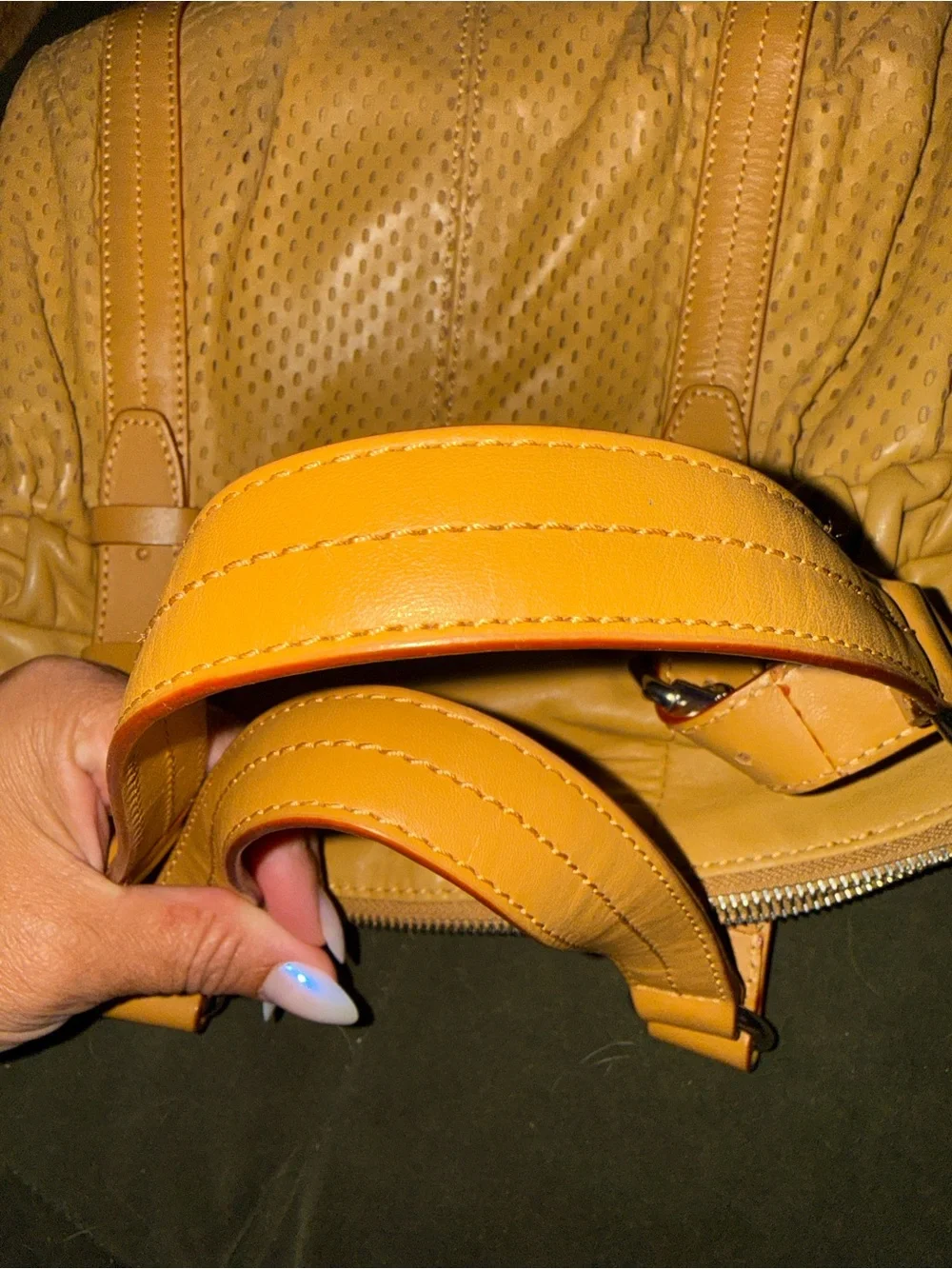 L.A.M.B. PERFORATED SOFT LEATHER PURSE VINTAGE Y2K.